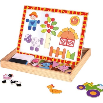Image 1 of Tooky Toy - Двустранна магнитна дъска Ферма TKF014