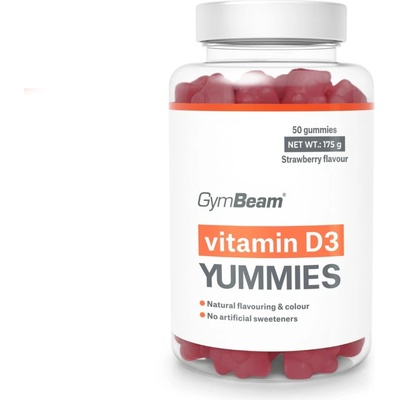 GymBeam Витамин D3 Yummies 50 капс ягода