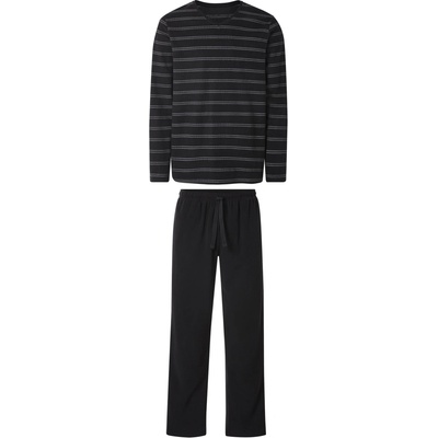 Esmara Men pánské fleecové pyžamo černá – Zboží Mobilmania