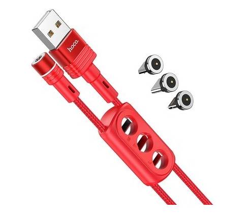 Hoco U98 magnetický 1,2m, červený