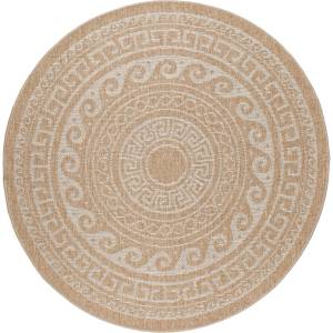 Ayyildiz Бежов кръгъл външен килим ø 160 cm Comilla - Ayyildiz Carpets (COMILLA1601600887BEIGE)