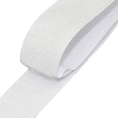 Pásek na suchý zip s lepidlem Bílý délka 50 cm, šířka 100 mm