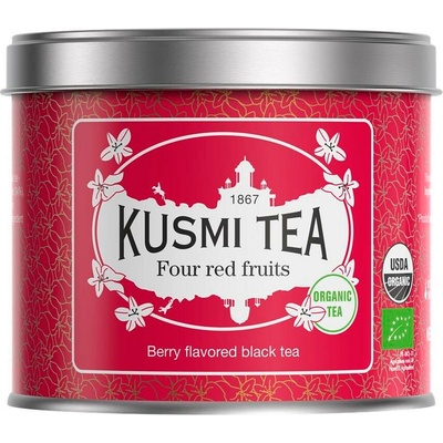 Kusmi Tea Sypaný bio organický černý čaj Four Red Fruits 100 g