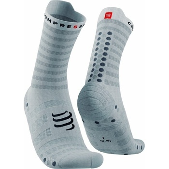 Compressport Pro Racing Socks v4.0 Ultralight Run High White/Alloy