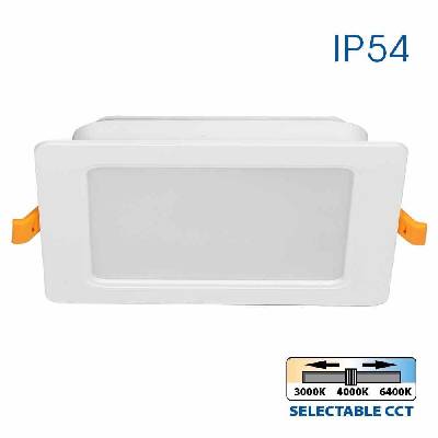 LED ЛУНА 230V 3000K-4000K-6400K, IP54 KAPI LED 12W DIP-switch CCT (VIV004760)