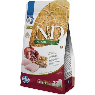 N&D dog LG Puppy starter, chicken, spelt, oats & pomegrante 0,8 kg
