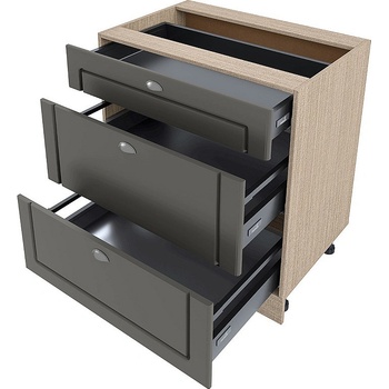 Image 1 of ИРИМ Долен кухненски шкаф Сити МФ-Цимент мат-06-55 80 см