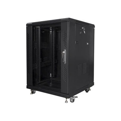 Lanberg Комуникационен шкаф Lanberg rack cabinet 19" free-standing 15U/600x600 (flat pack) black (FF01-6615-12B)