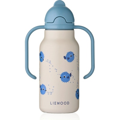 Liewood Termo lahev Kimmie Pufferfish modrá 250 ml