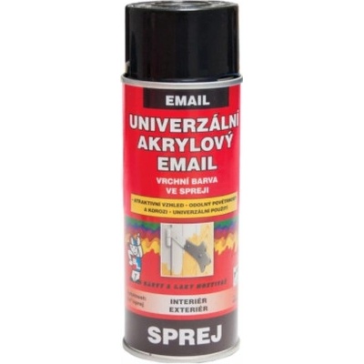 Bal, vrchní univerzální barva ve spreji ral 9005 černá lesk, 400ml