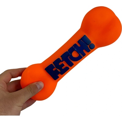 Fetch Žuvacia gumová s píšťalkou 24 cm oranžová