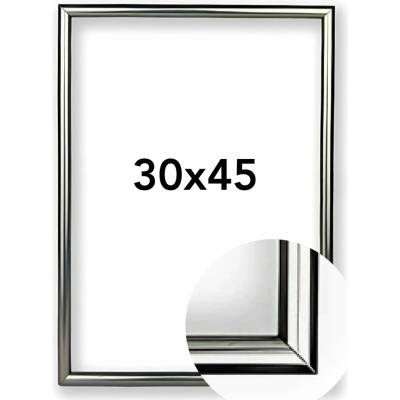 Fotorámeček BF Rozměr: 30 x 45 cm, Barva: Ocel, Typ zasklení: Plexi