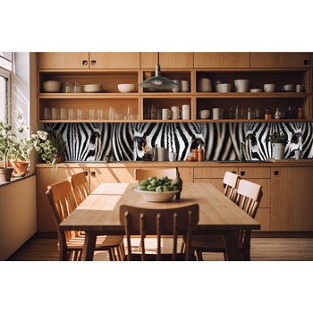 DIMEX ART s. r. o Фототапет за кухня - зебра 420 x 60 см