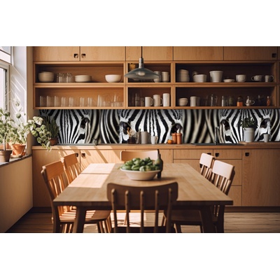 DIMEX ART Фототапет за кухня - зебра 420 x 60 см