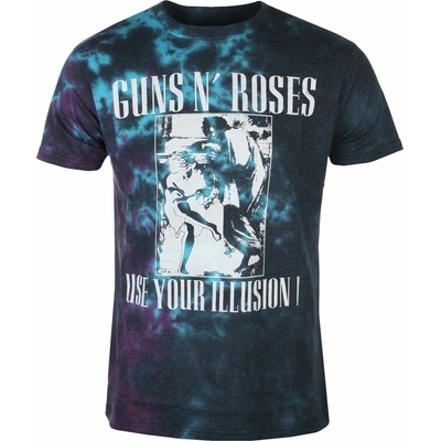 ROCK OFF мъжка тениска Guns N' Roses - Monochrome - BLUE - ROCK OFF - GNRTS126MDD