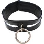 Rouge Leather Fashion Collar Black
