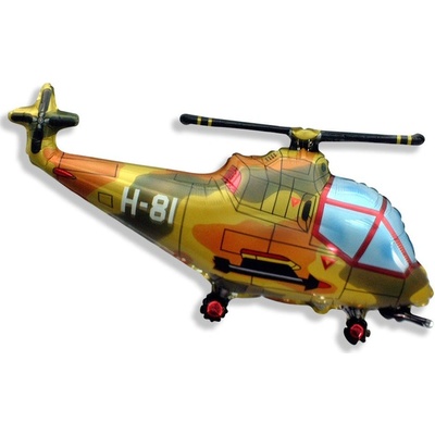 Balón fóliový 97 cm helikoptéra vojenská