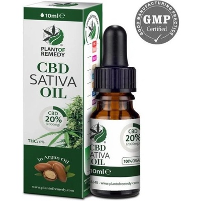 Plant Of Life CBD/CBG Kapky Arganový olej s CBD 20% Izolátový 10 ml