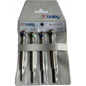 Boley Комплект отвертки Boley с шестостенни накрайници - 4 броя