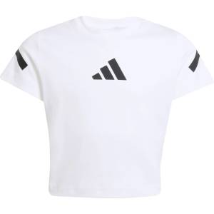 Adidas Детска тениска adidas Kid's Z. N. E Baby Tee T-shirt - White / Black - размер 152 (EU) (704-6102-0113)