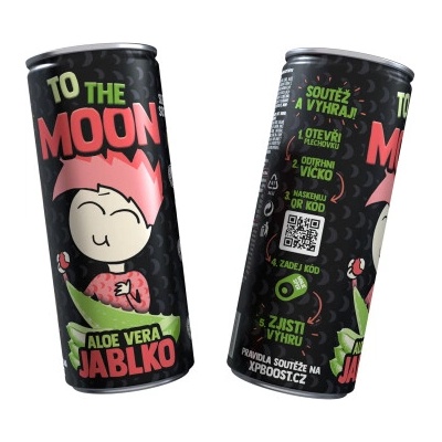 Mr. Moon ovocný nealkoholický nápoj s Aloe Vera a Jablko 0,25 l