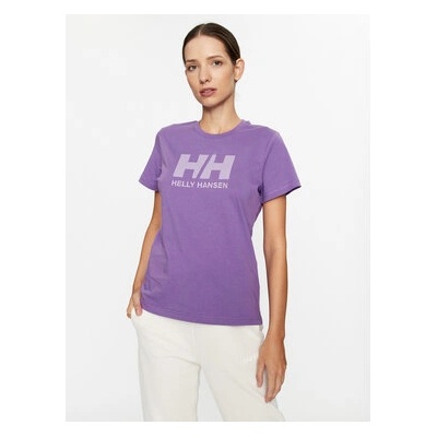 Helly Hansen Тишърт Logo 34112 Виолетов Regular Fit (Logo 34112)