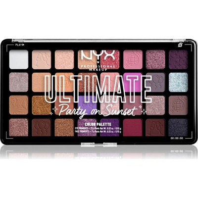 NYX Cosmetics Ultimate Shadow Palette палитра сенки за очи цвят Party on Sunset 32x0, 95 гр