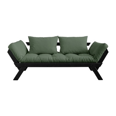 Bebop by Karup 75*180 cm black černá + futon olive green 756