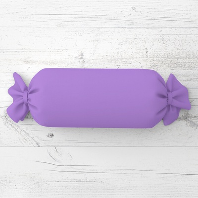 Biante Vankúš valec bonbon Rongo RG-038 Svetlo fialový 15x40