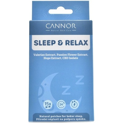 Cannor Přírodní náplasti Sleep relax 15 ks