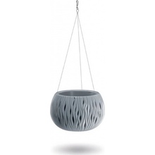 Prosperplast Sandy Bowl WS závesný kvetináč 29 cm sivý kameň DSK290WS