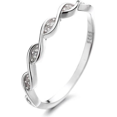 DELIS Сребърен пръстен 925, jw1316, плетена шарка, с родиево покритие (jw1316)