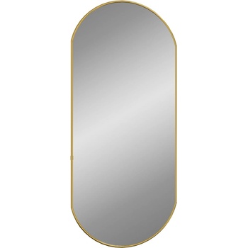 Image 1 of vidaXL Стенно огледало злато 80x35 см овално (348199)