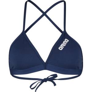 arena Дамско бикини горнище Arena Women's Team Swim Top Tie Back Solid Bikini top - Navy / White - размер 36 (EU) (150-4077-0214)