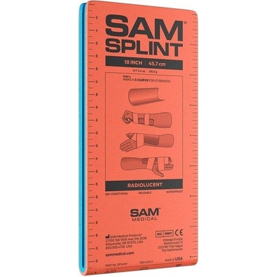 Sam Medical Dlaha SAM SPLINT JUNIOR 100 skládaná oranžová 45 x 11 cm