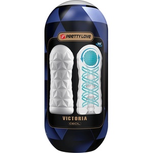 Pretty Love Victoria Cecil Tightening Spiral & Stimulation Ball Masturbator White