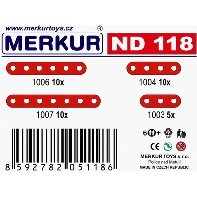 Merkur ND 118 krátke pásky