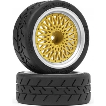 HPI BBS RS disky Stříbrné/Zlaté 26 mm 6 mm Offset 2 ks