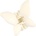 HARAHU Щипка за коса me-30219 - Бяла kp30219