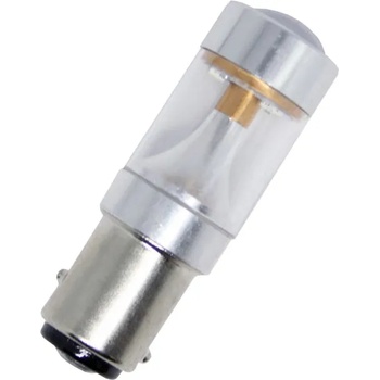 Image 1 of Диодна крушка тип ba15s с 6 диода 2323 и рефлектор - двойна светлина Бяла (ba15s623dw)