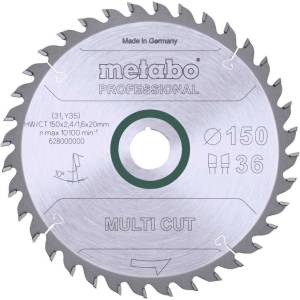Metabo - Пилен диск 150x20 мм, 36 зъба 628000000 (628000000)