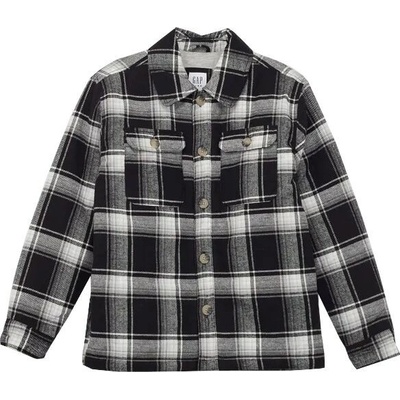 GAP V-Shacket dětská košile černá
