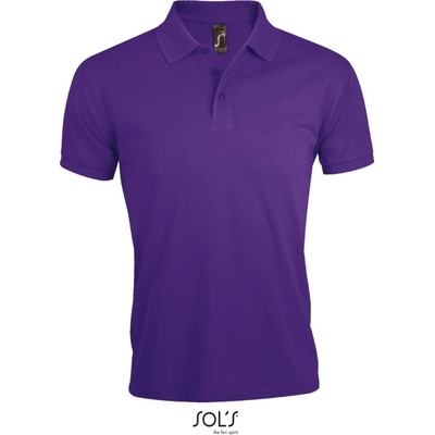 Sol´s Collection polokošile Prime Men krátký rukáv pánská Cot-250571a6001 purpurová tmavá