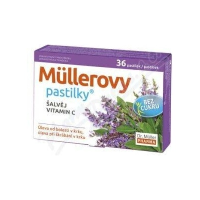 Dr. Müller Müllerovy pastilky se šalvějí a vitaminem C 36 pastilek