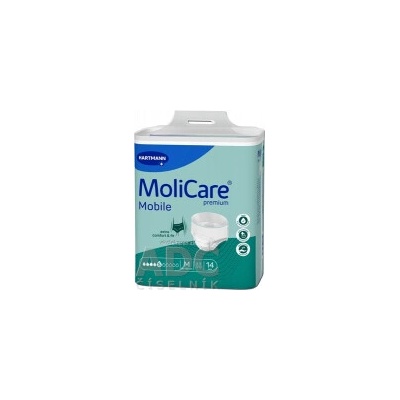 MoliCare Premium Mobile 5 kvapiek M plienkové nohavičky naťahovacie, zelené, obvod 80 - 120 cm, 1x14 ks