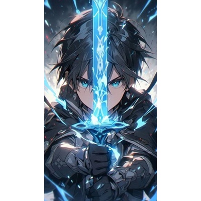 NORIMPEX Diamantové malování Kirito 30 x 40 cm – Zboží Mobilmania
