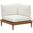 Kave Home Portitxol bílé látkové zahradní modulární křeslo