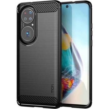GKK Противоударен Калъф за Huawei P50 Pro, Premium Carbon Case, Черен (695172103590)