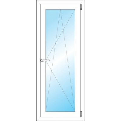 OKNA HNED Plastové okno 50x126 cm bílé otevíravé a sklopné pravé