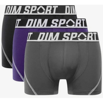 DIM Комплект от три спортни боксерки в сиво, синьо и черно DIM SPORT MICROFIBRE BOXER 3x DIM | Siv | МЪЖЕ | M